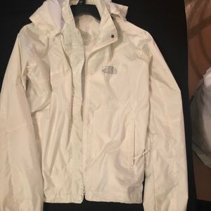 White north face windbreaker